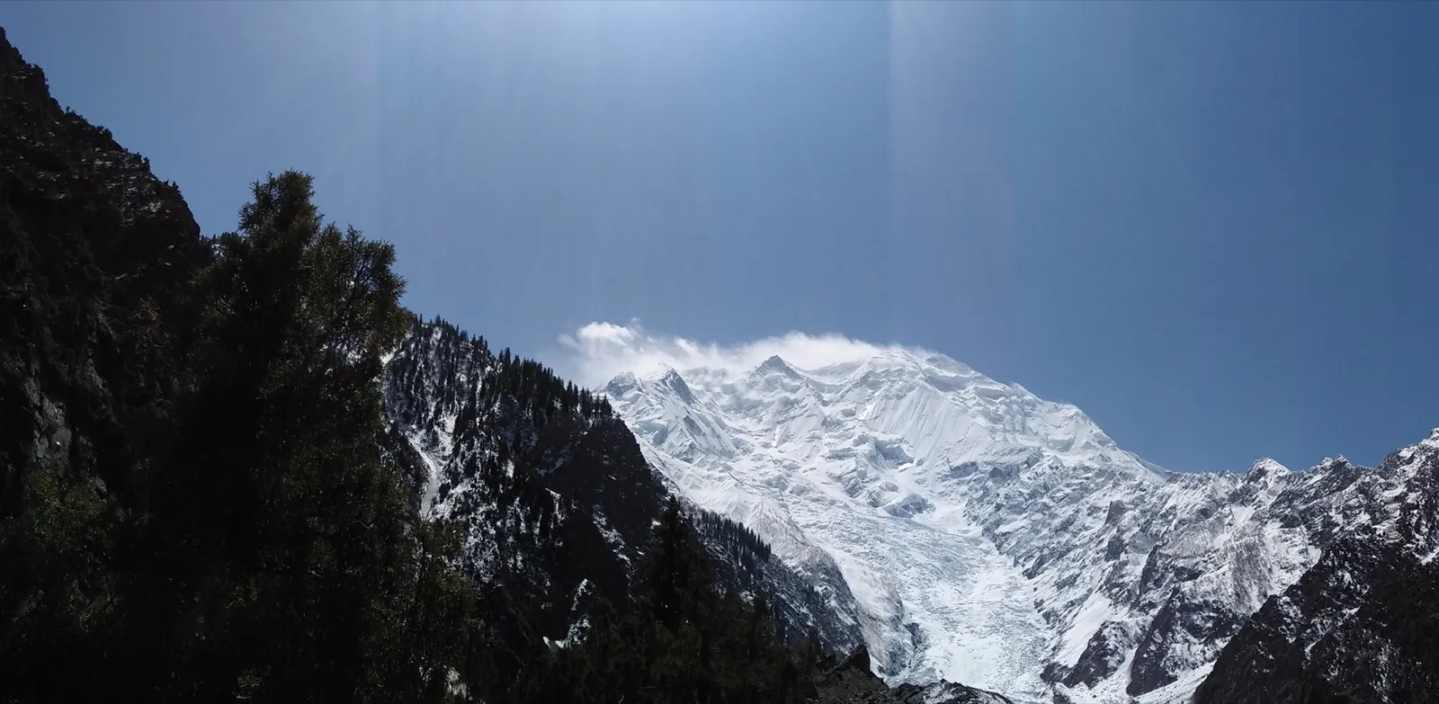 Rakaposhi seen from the Minapin Glacier